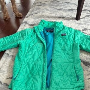 Patagonia Kids Green Quilted Jacket